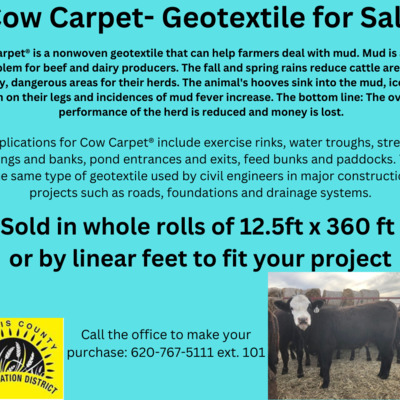 Cow Carpet Geotextile Fabric for sale!