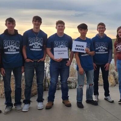 Pottawatomie County State Envirothon Team w Advisors-Rock Creek High School FFA